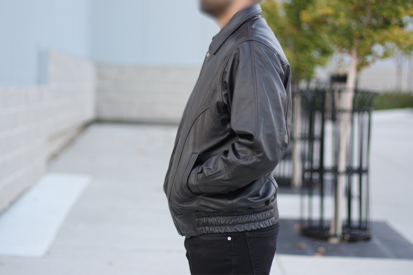 Sophisticated Bomber - Mens Black Bomber Jacket