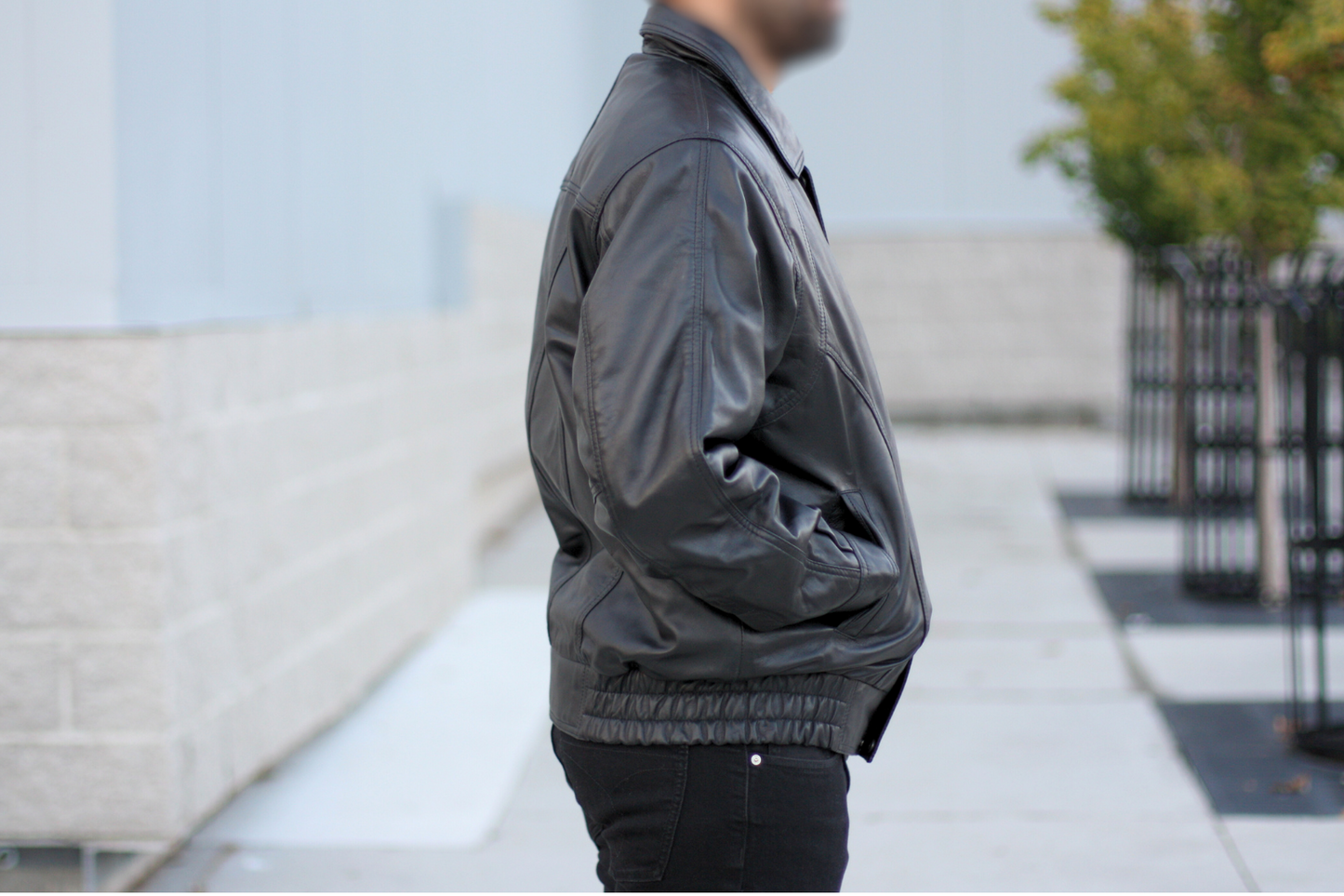 Sophisticated Bomber - Mens Black Bomber Jacket
