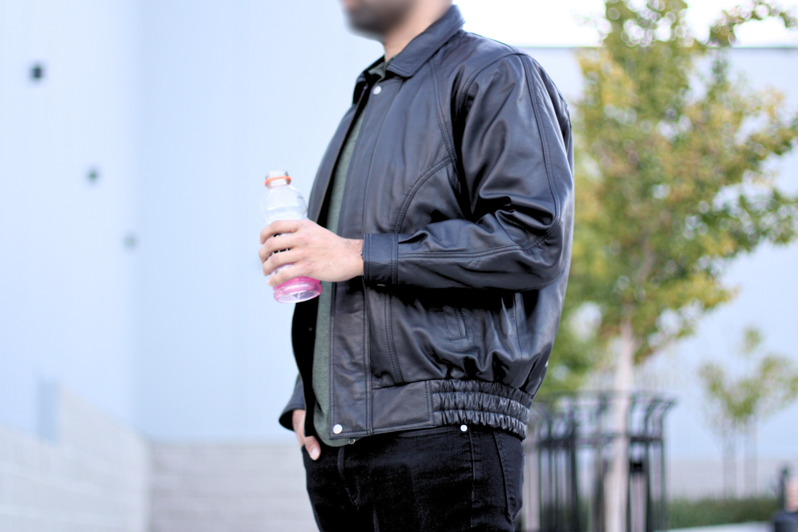 Guys black deals bomber jacket