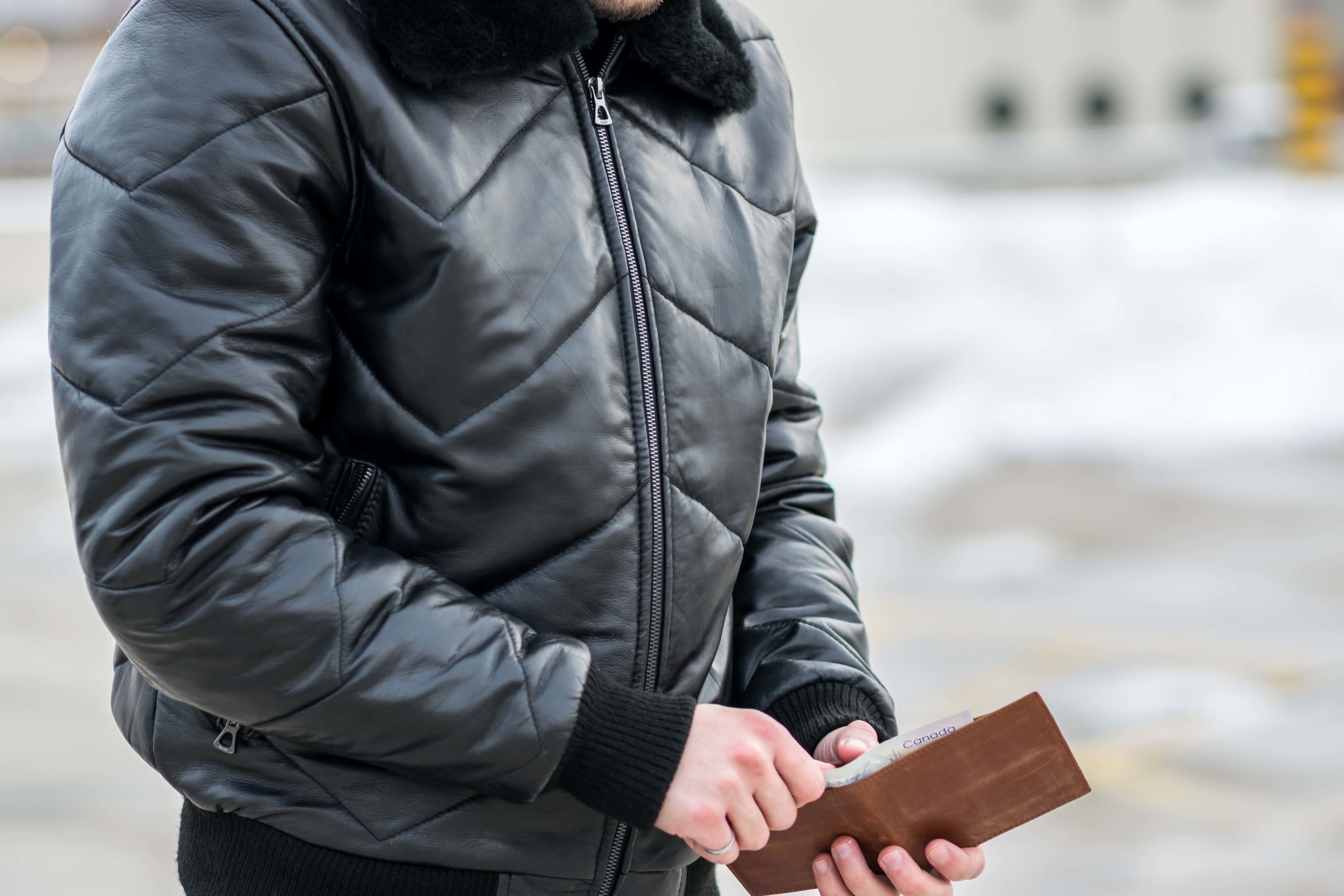 The Fur Bomber Real Fur Black Jacket Bomber Small