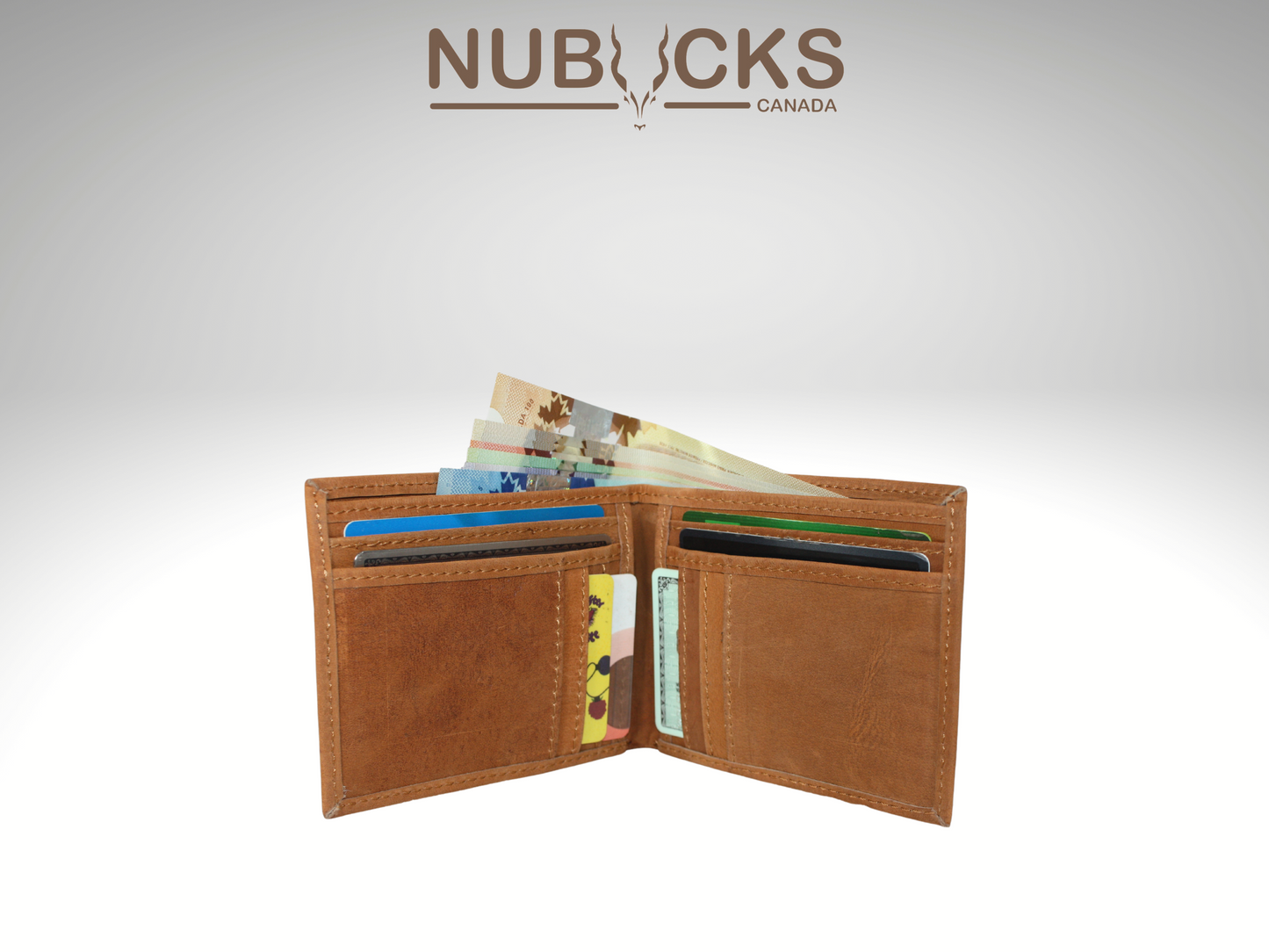 Nubucks Wallet - BillFold - Saddle Brown Crazy Horse