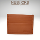 card holder in tan color or cognac color 