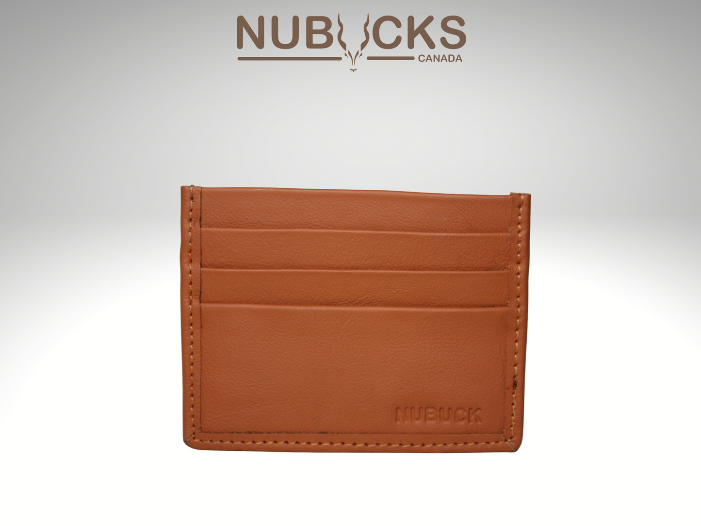 card holder in tan color or cognac color 